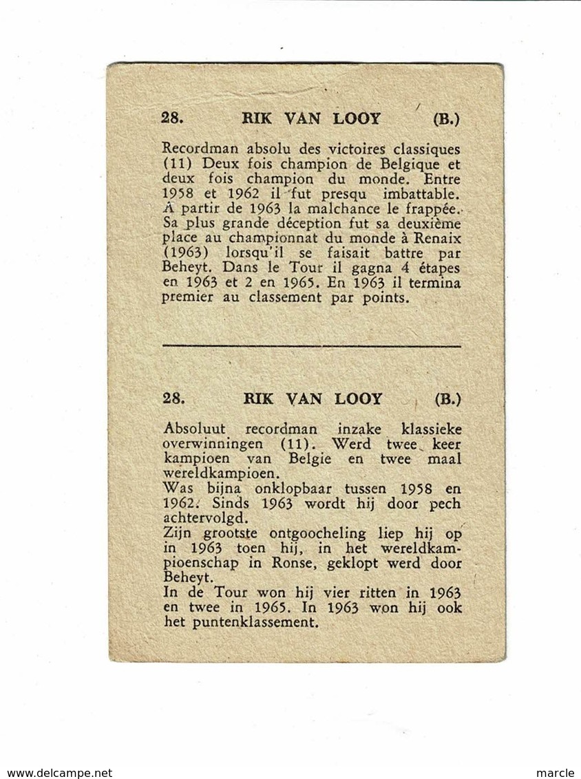 Rik VAN LOOY  Herentals  Wielrenner Coureur Cycliste Ciclismo Jaren Années '60 - Cyclisme