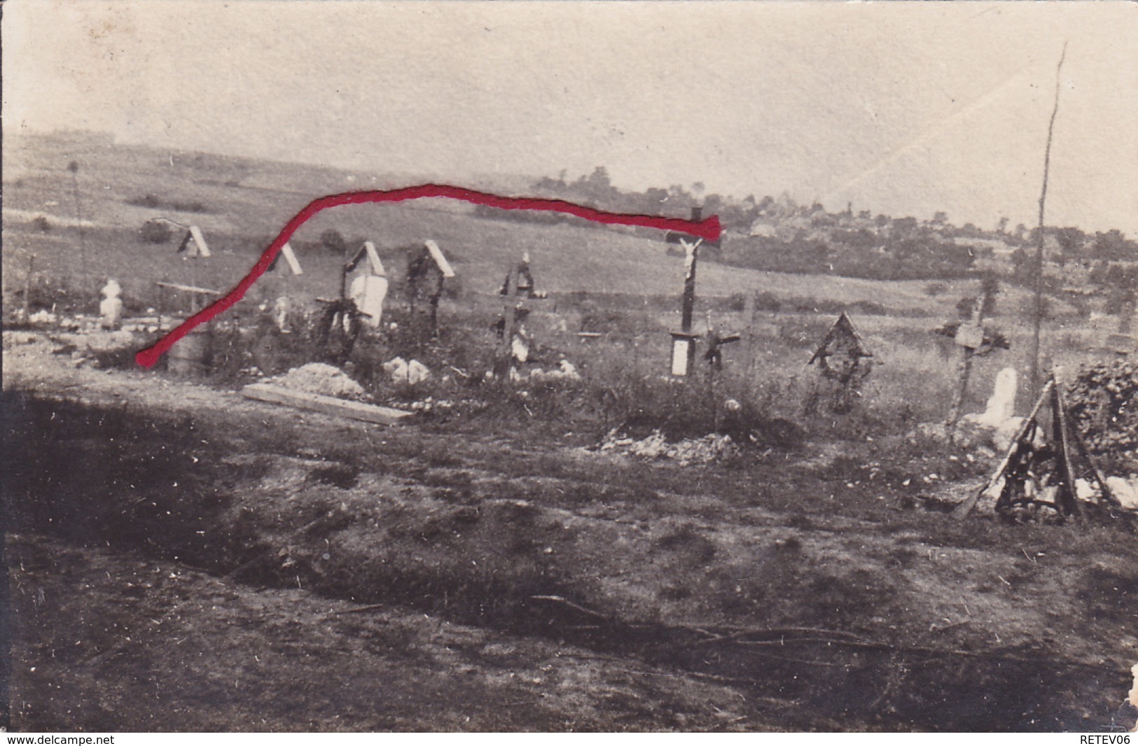 (80) - Hardecourt Friedhof Cimetière  Carte Photo Allemande 1 ° Guerre - Other & Unclassified