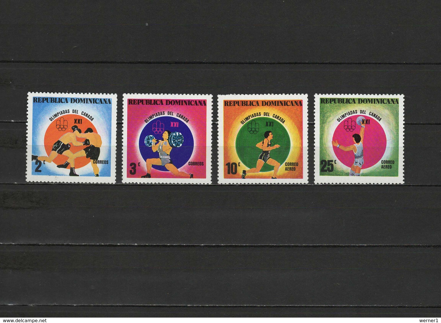 Dominican Republic 1976 Olympic Games Montreal, Boxing, Basketball Etc. Set Of 4 MNH - Estate 1976: Montreal