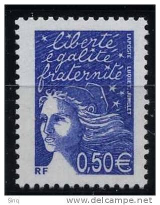 N° 3449  Marianne Du 14 Juillet, Faciale 0,50 € - 1997-2004 Marianne Of July 14th