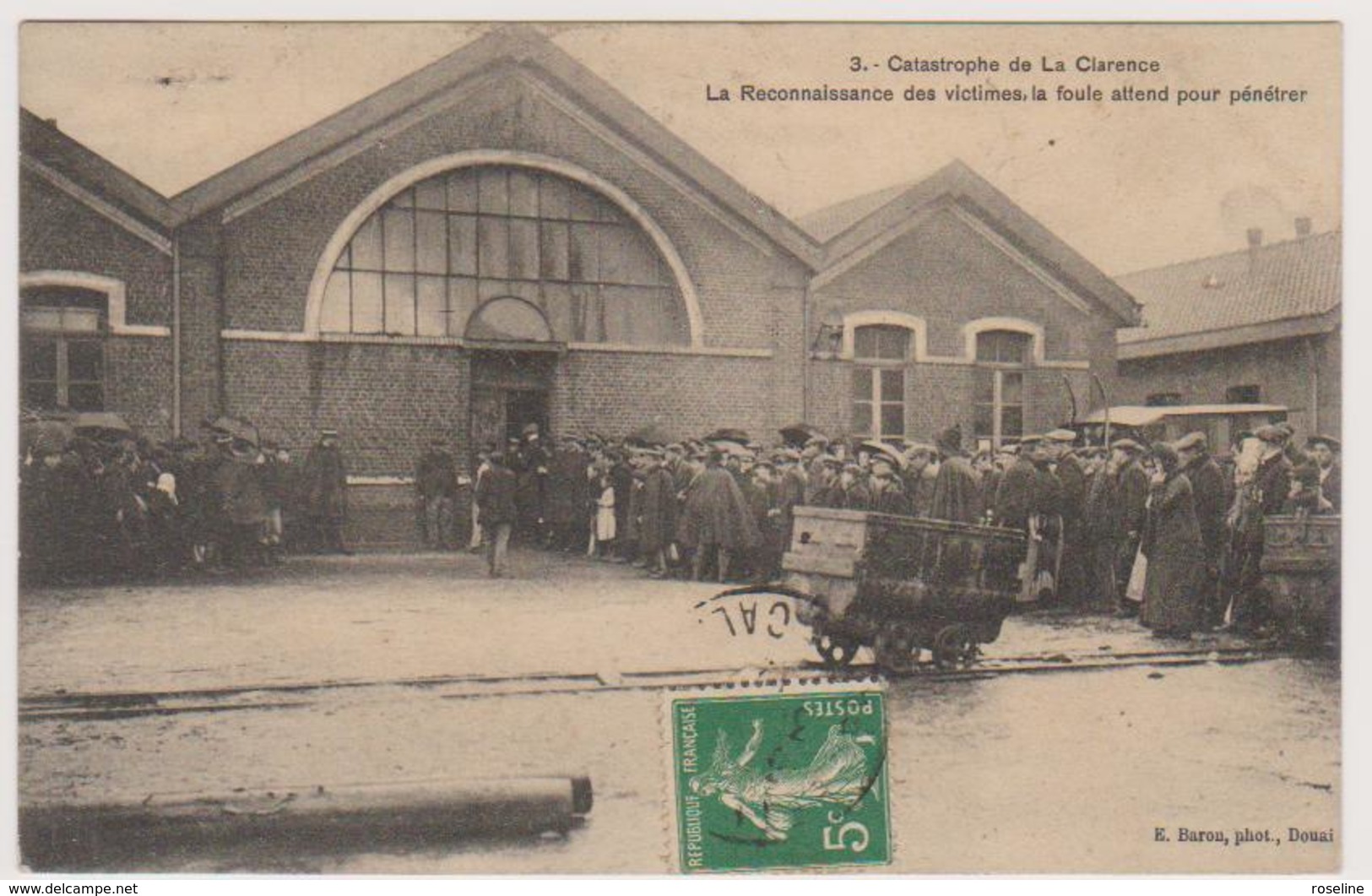 62  LA CLARENCE  -  Mines Catastrophe Reconnaissance Des Victimes -  CPA  N/B  9x14 BE - Autres & Non Classés