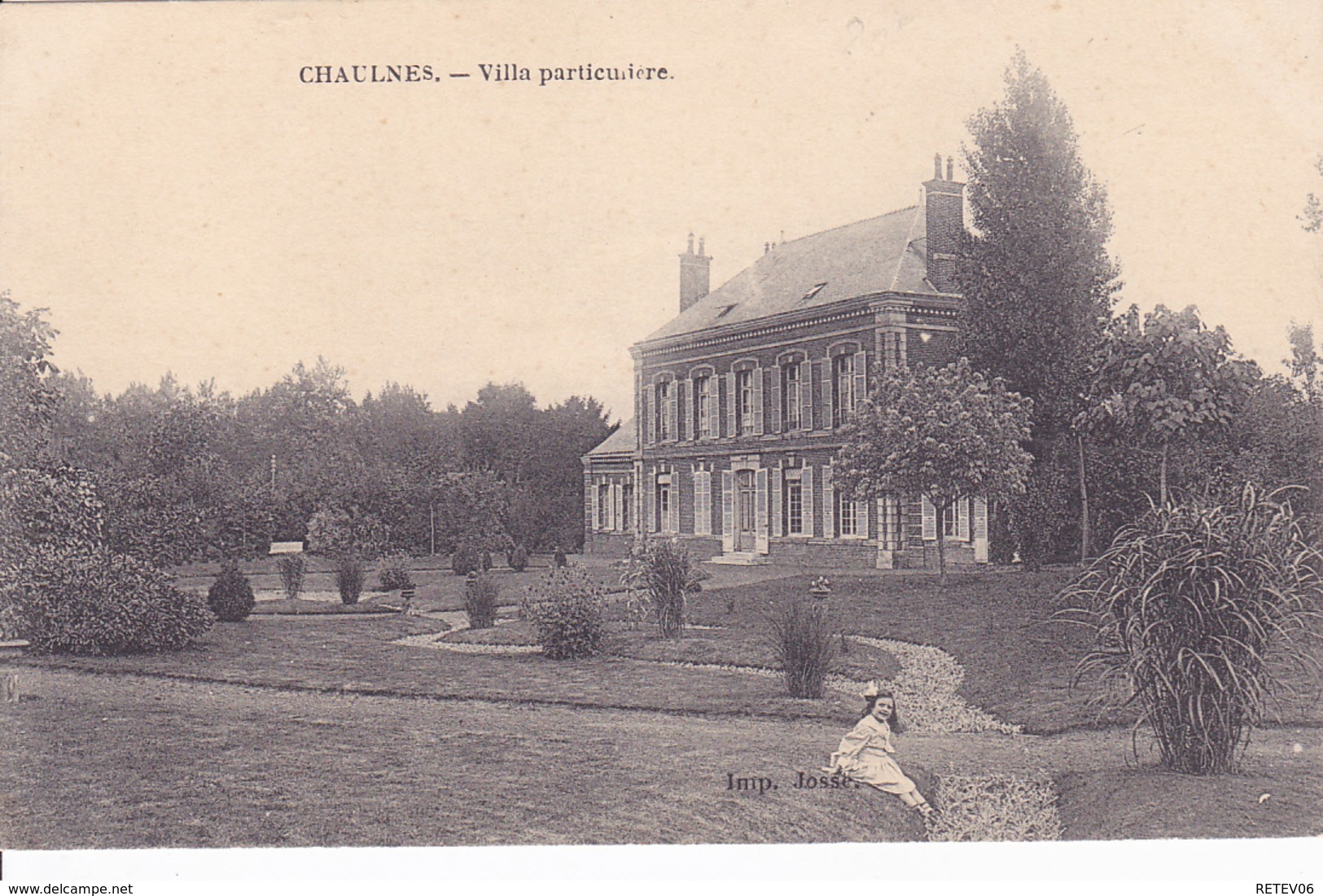 (80) - Chaulnes Villa Particulière   Carte Allemande 1 ° Guerre - Chaulnes