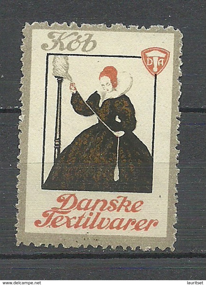 DENMARK Kaufen Sie Dänische Textilwaren ! Propagandamarke Poster Stamp (*) - Vignetten (Erinnophilie)