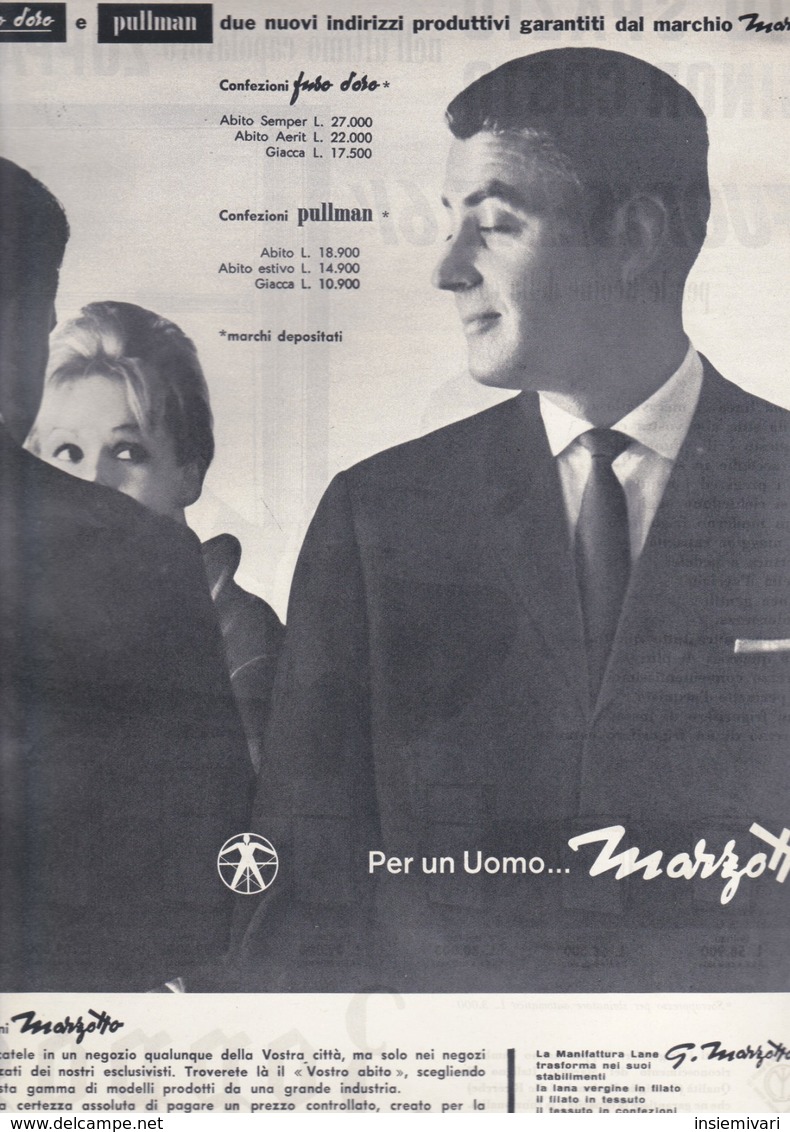 (pagine-pages)PUBBLICITA' MARZOTTO    Successo1961/04. - Altri & Non Classificati