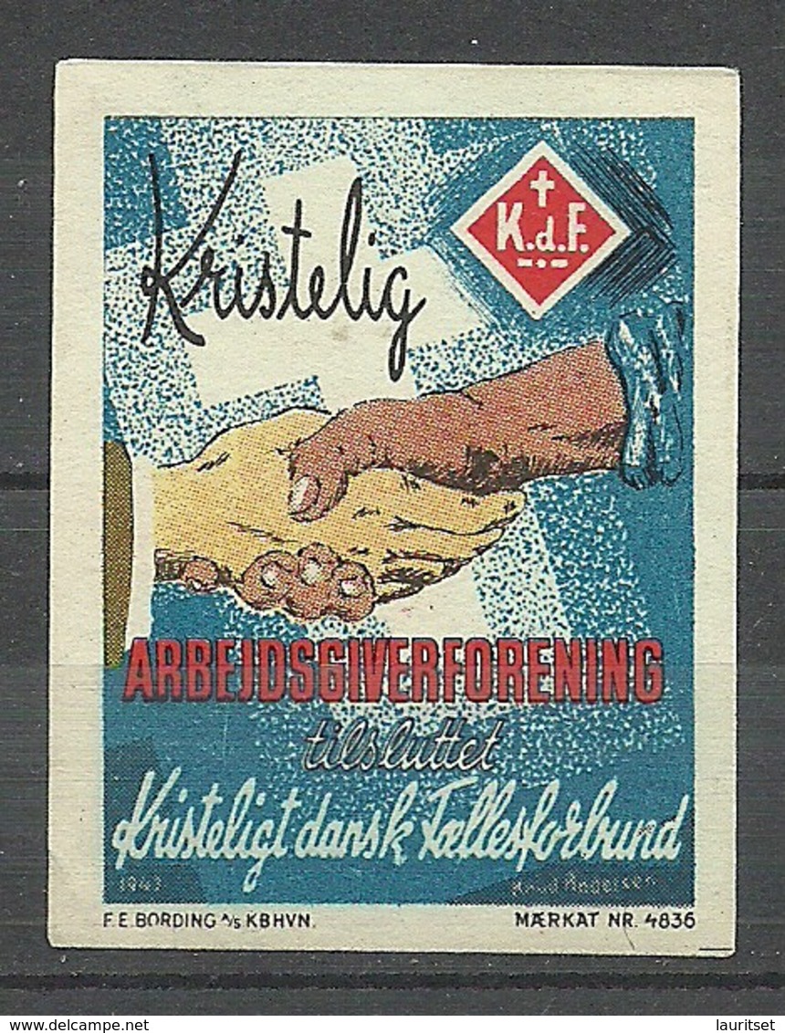 DENMARK Christliche Propagandamarke Poster Stamp Glaube Religion Christentum (*) - Christentum