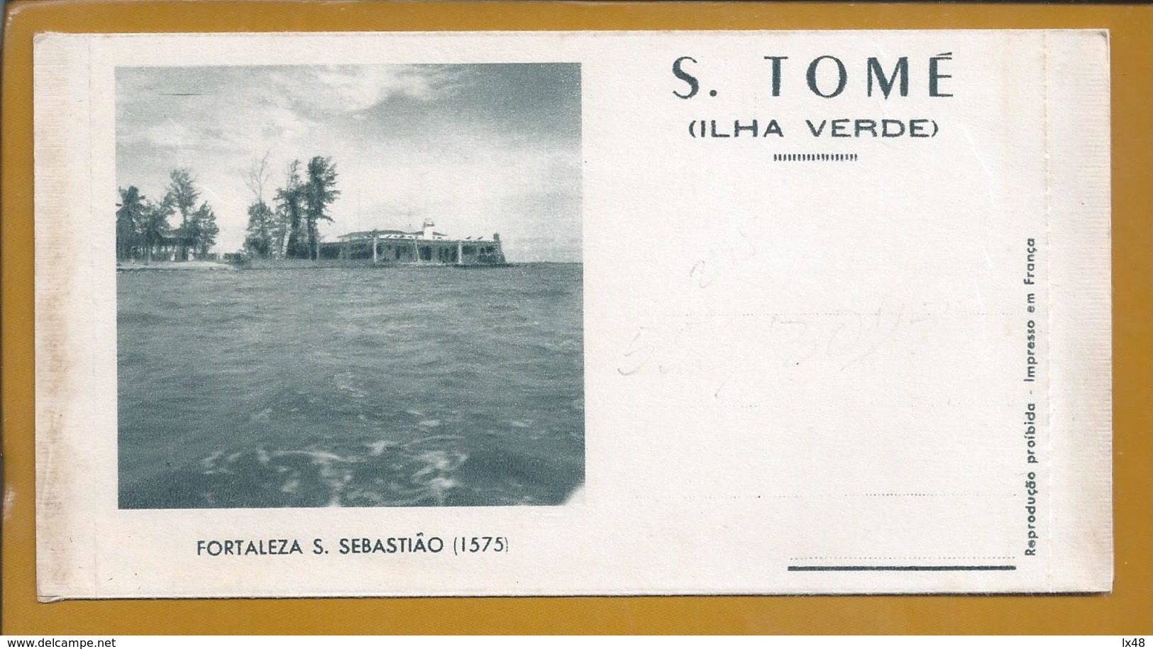 Island Of S.Tomé. Fortress S.Sebastião. Hospital Anti-tuberculosis. Aerogare. Bairro Salazar. Cinema Império. 4scn. Rare - Sao Tome And Principe