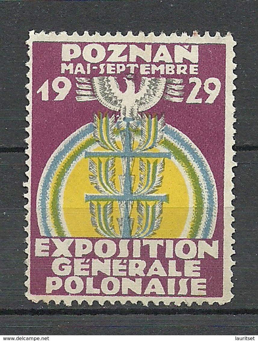 Reklamemarke 1929 Exposition Generale Polonaise Ausstellung EXPO Poznan (*) - Labels