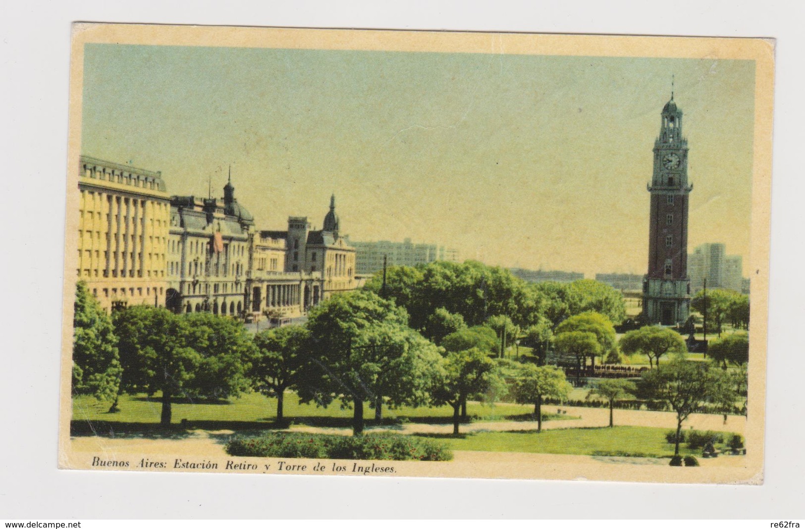 Buenos Aires (ARG), Estacion Retiro Y Torre De Los Ingleses  - F.p. -  Anni '1950 - Argentina