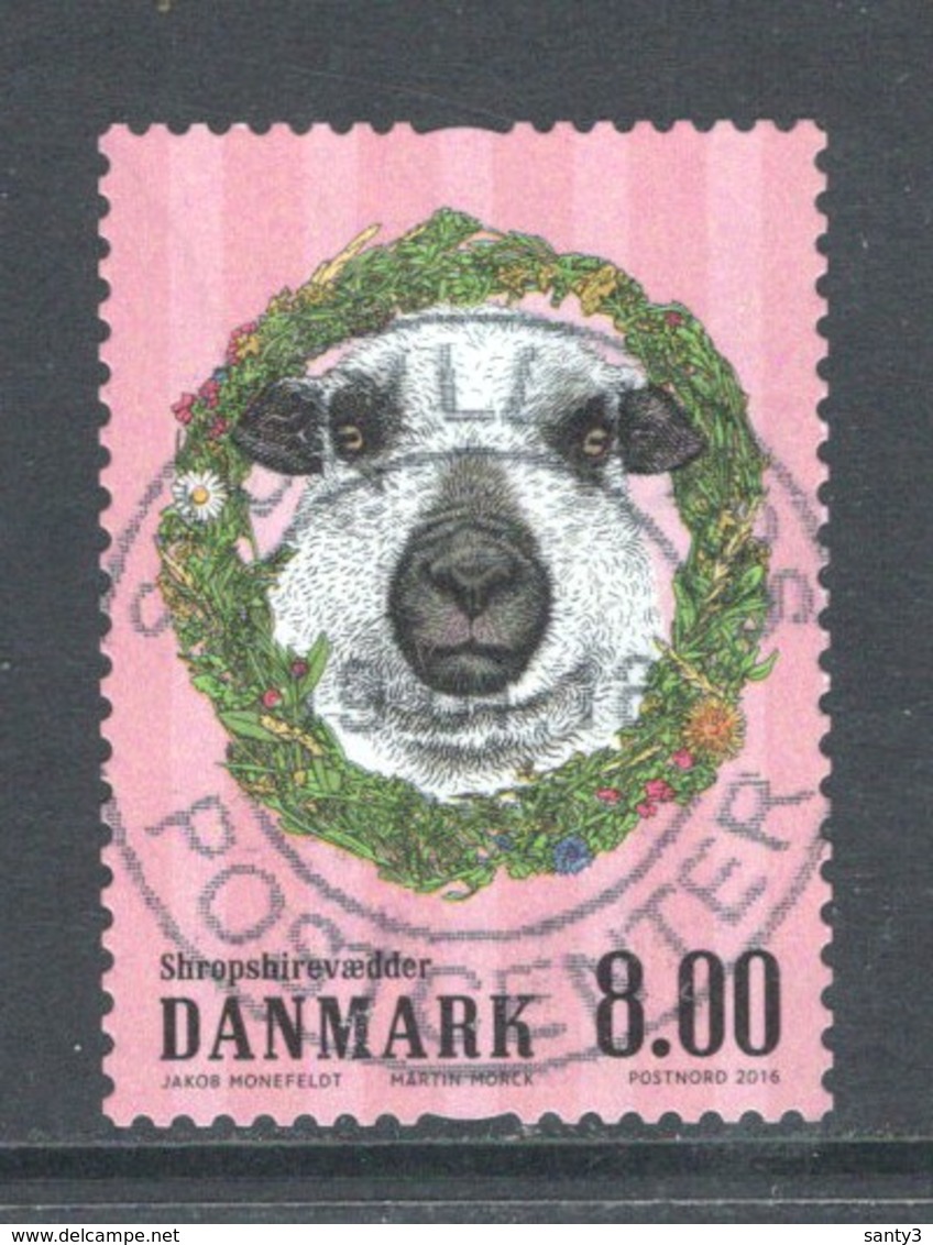 Denemarken Yv 1837 Jaar 2016, Gestempeld - Oblitérés