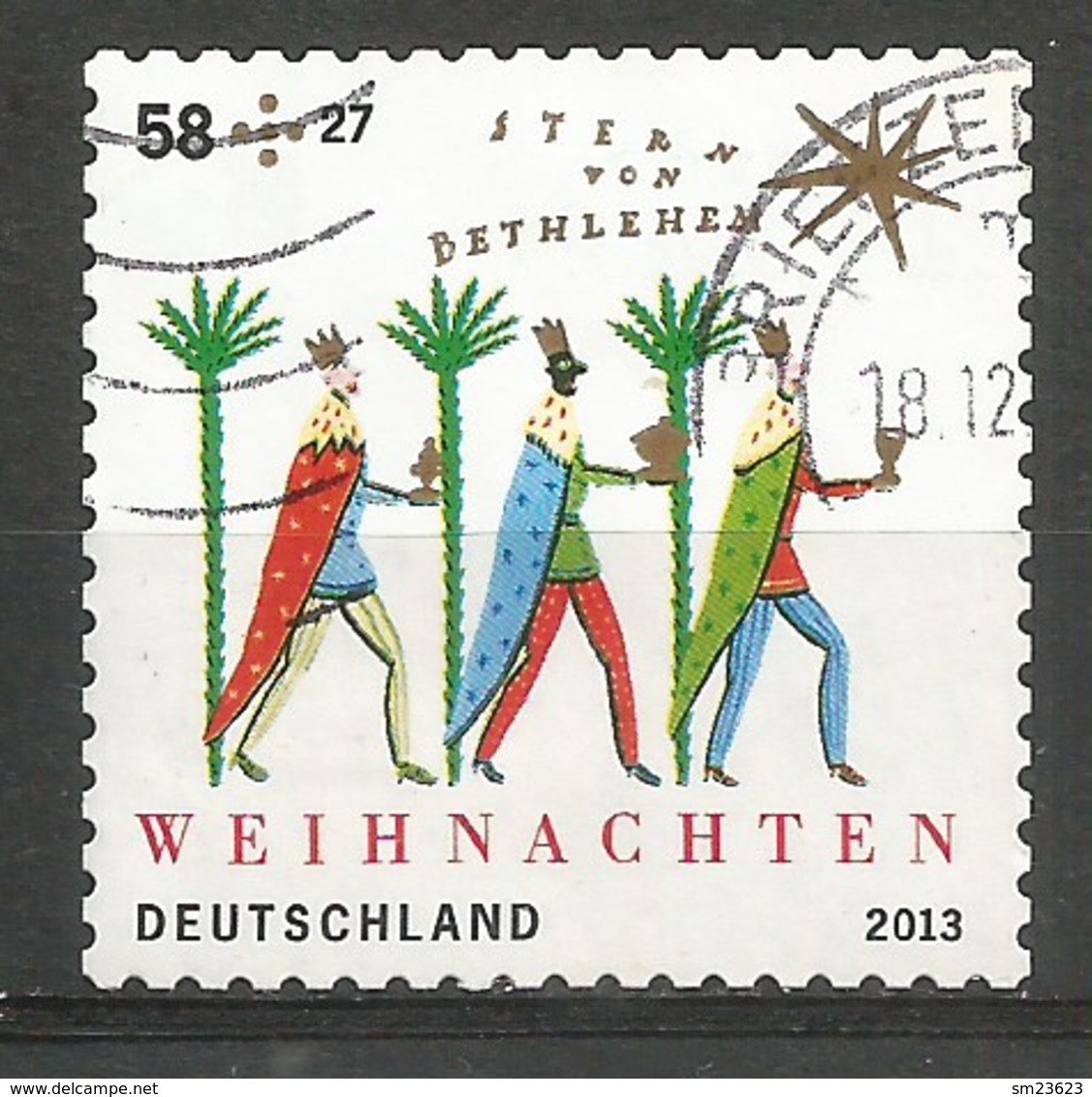 BRD 2013  Mi.Nr. 3040 , Weihnachten - Selbstklebend / Self-adhesive - Gestempelt / Fine Used / (o) - Gebraucht