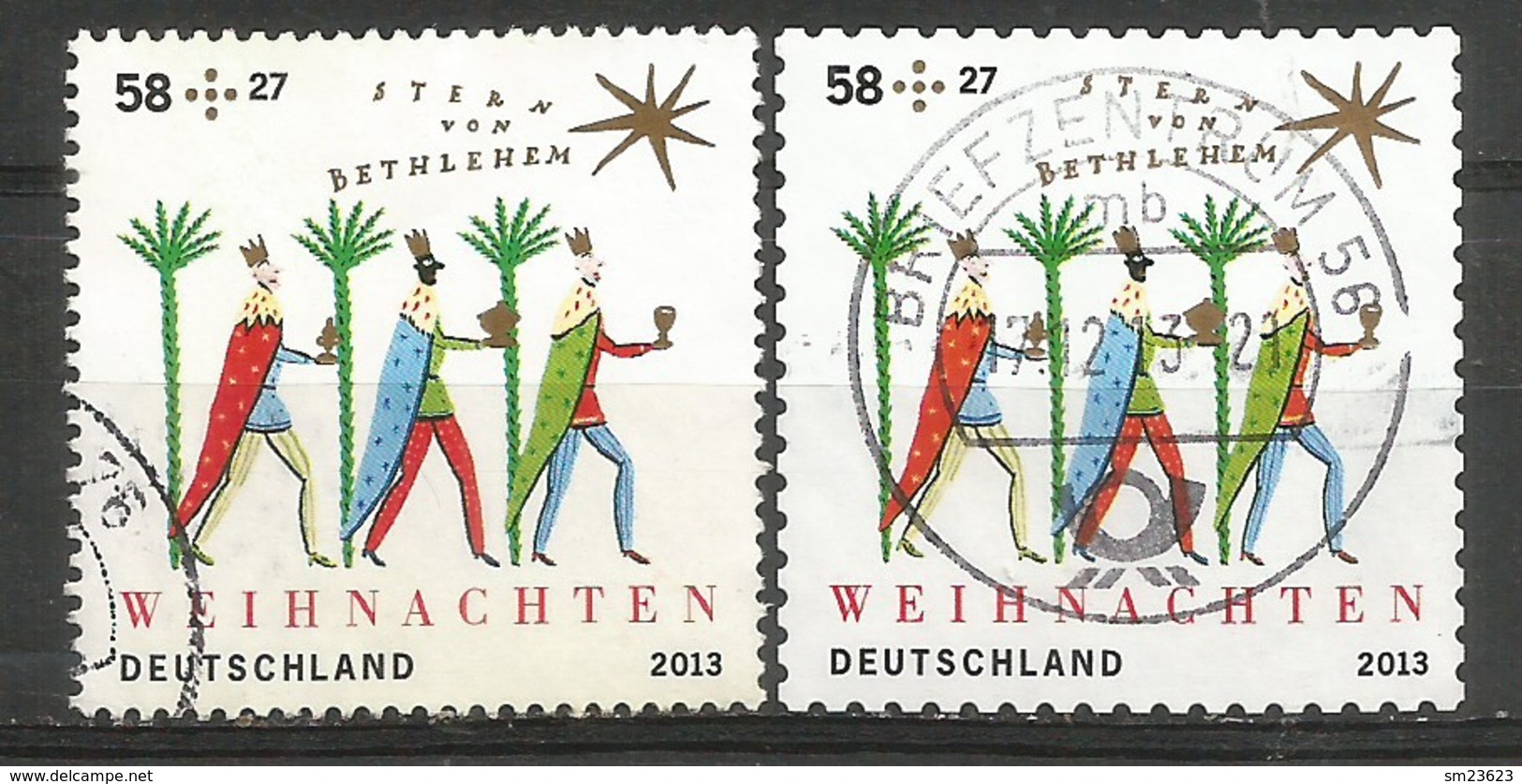 BRD 2013  Mi.Nr. 3035 + 3040 , Weihnachten - Gestempelt / Fine Used / (o) - Gebraucht