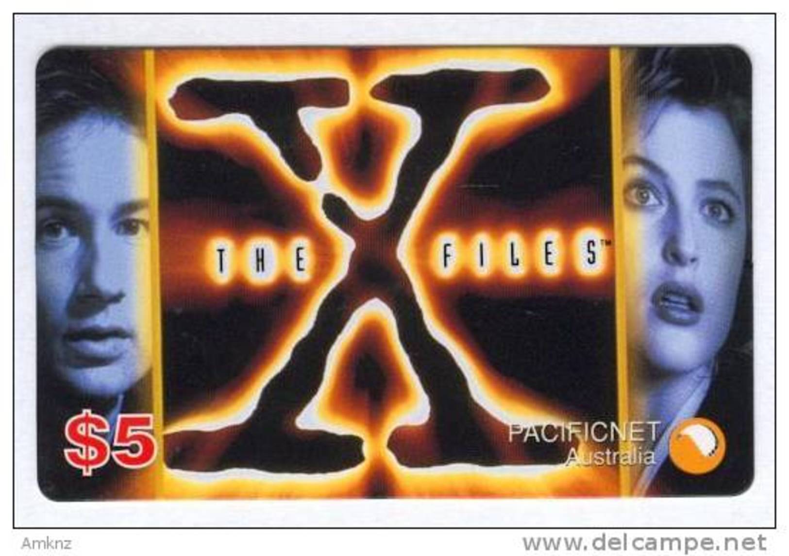 Australia - PacificNet - 1996 The X-Files 4 $5 Logo - Mint - Australia