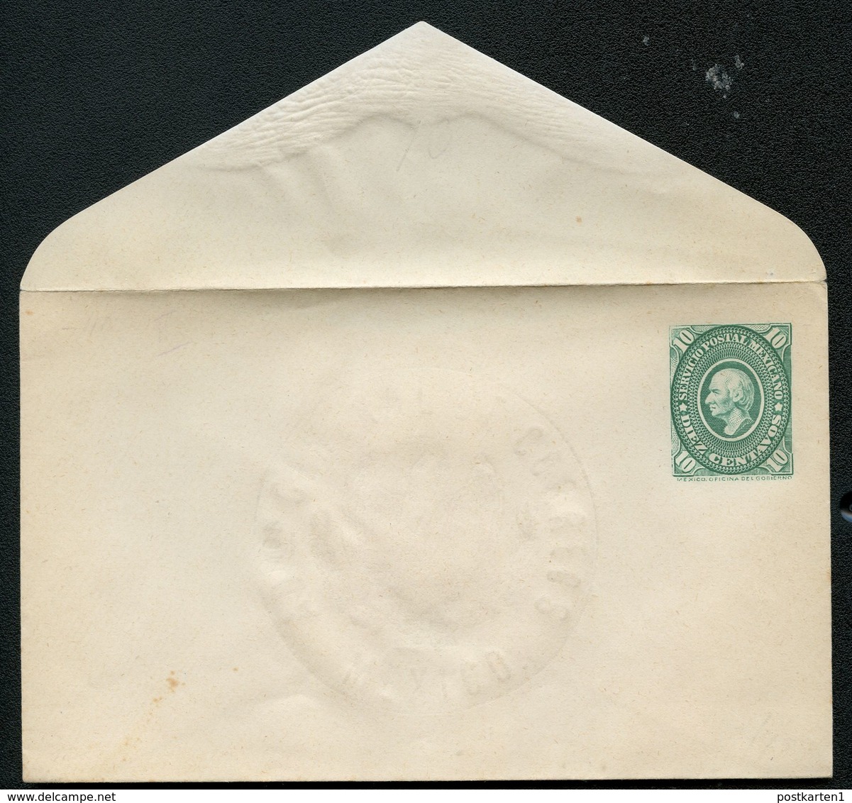 Mexico Envelope MEPSI #E32 IIIA 10c Mint Vf 1888 - Messico