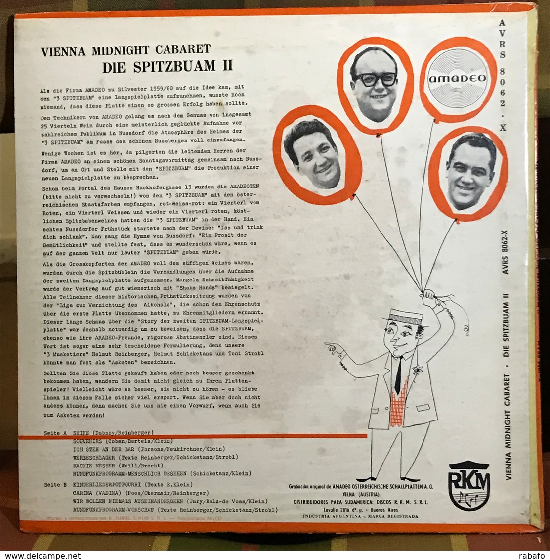 Dos LPs Argentinos De Die Spitzbuam Año 1960 - Humour, Cabaret