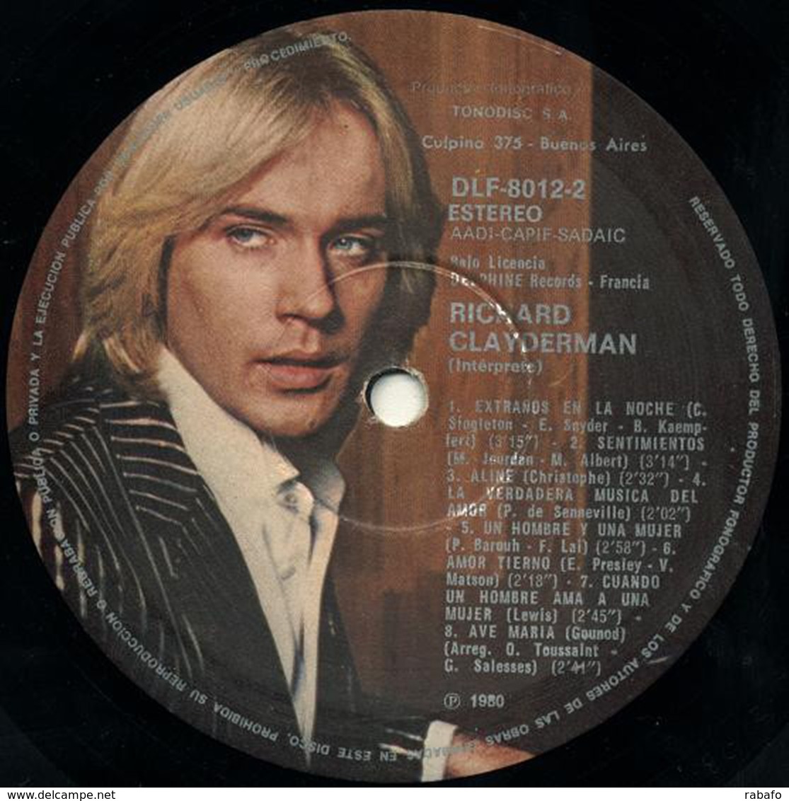 LP Argentino De Richard Clayderman Año 1980 - Strumentali