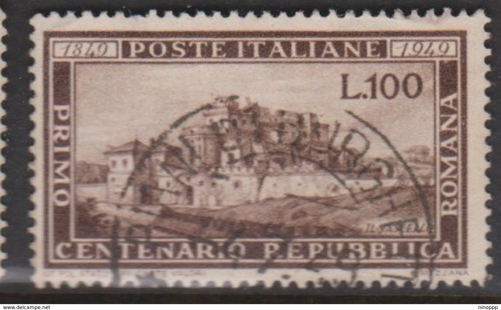 Italy Republic S 600 1949 Centenary Of Roman Republic,used - 1946-60: Used