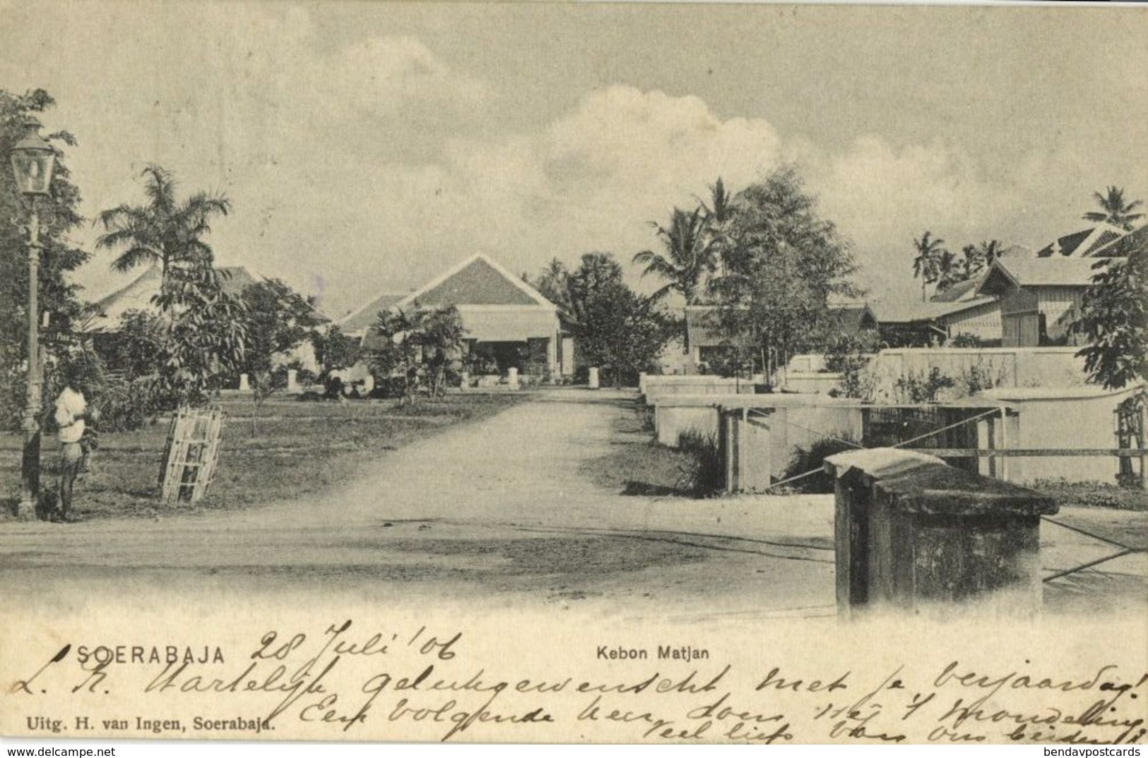 Indonesia, JAVA SOERABAIA, Kebon Matjan (1906) Postcard - Indonesië