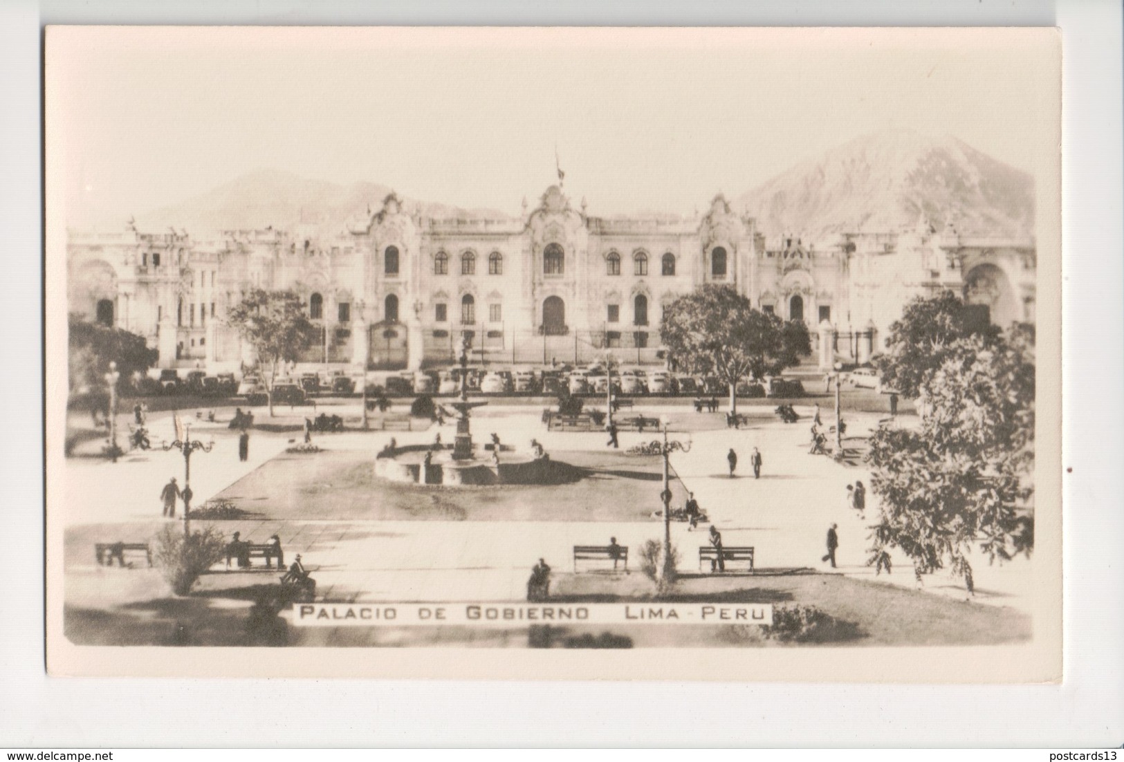 I-306 Lima Peru Palacio De Gobierno Real Photo Postcard - Other & Unclassified