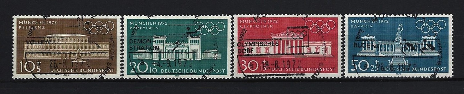 BUND Mi-Nr. 624 - 627 Olympische Sommerspiele München 1972 Gestempelt (7) - Gebraucht