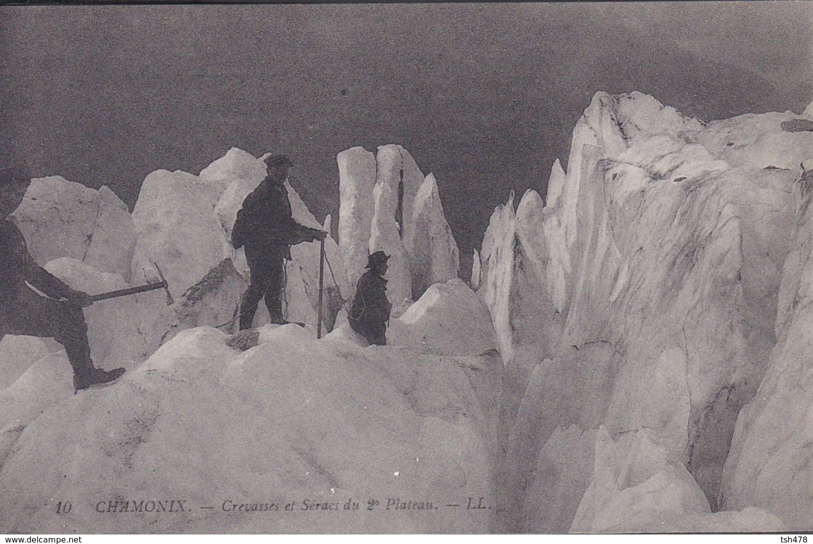 74----CHAMONIX---crevasses Et Séracs Du 2è Plateau--voir 2 Scans - Chamonix-Mont-Blanc