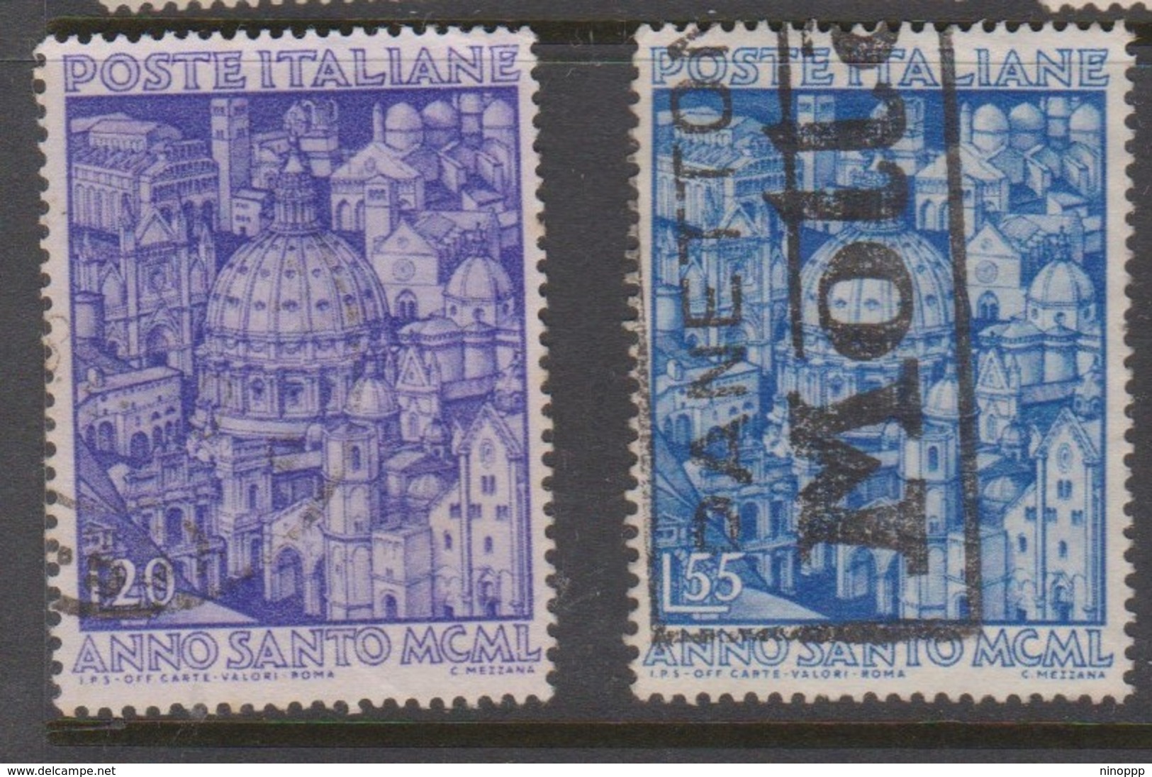 Italy Republic S 620-621 1950 Holy Year,used - 1946-60: Used