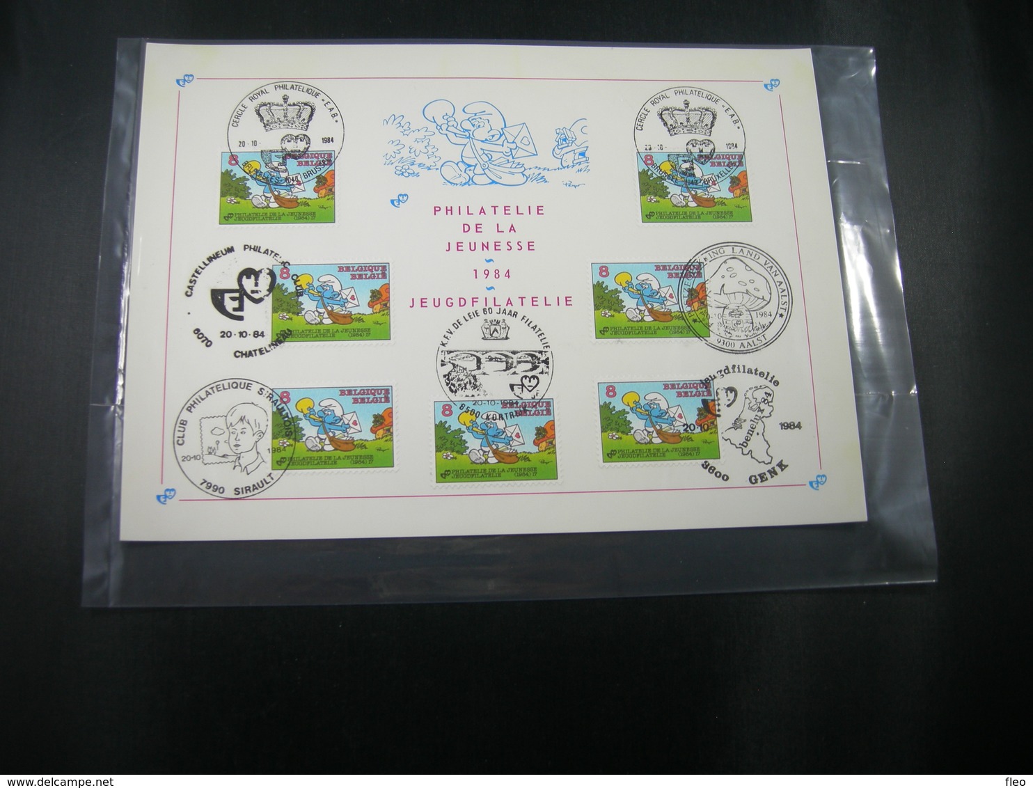 BELG.1984 2150 FDC Filatelic Card : " Smurf / Schtroumpf " - 1981-1990