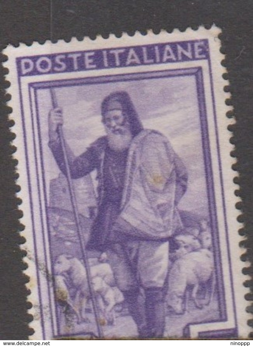 Italy Republic S 647 1950 Workers,50 Lire Shepherd And Flock,used - 1946-60: Usati