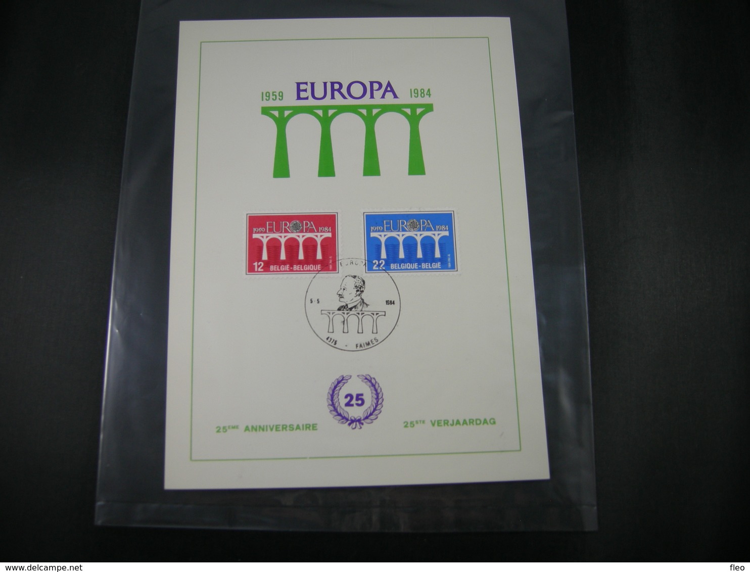 BELG.1984 2130 & 2131 FDC Filatelic Card  ( Faimes ) : " EUROPA 1984 " - 1981-1990