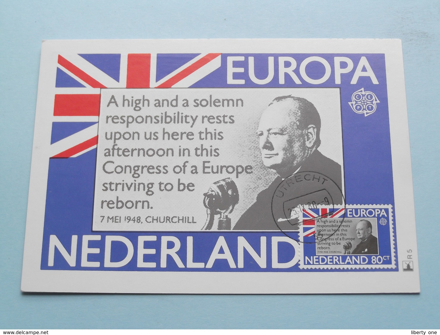 EUROPA - NEDERLAND > Churchill ( Zie Foto's ) Utrceht 1980 ! - FDC