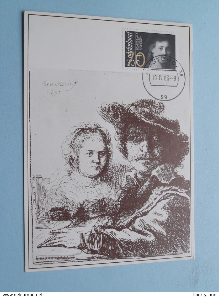 REMBRANDT Met Zijn Vrouw SASKIA / Uitg. Stichting Comité V/d Zomerzegels ( Zie Foto's ) Amsterdam 1983 ! - FDC