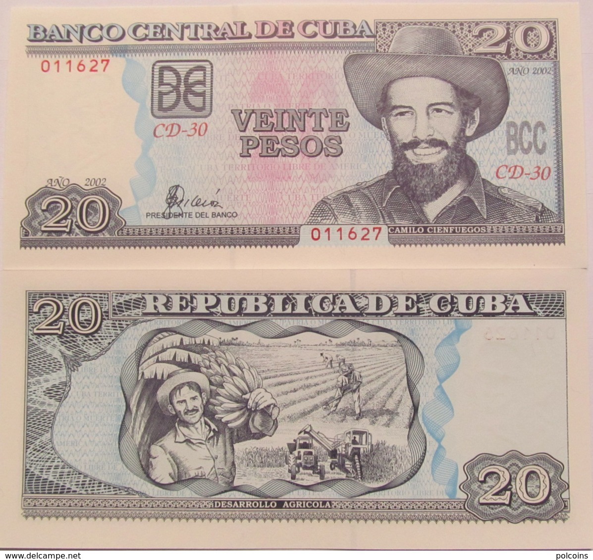 Cuba 2002 - 20 Pesos - Pick 118d UNC - Cuba