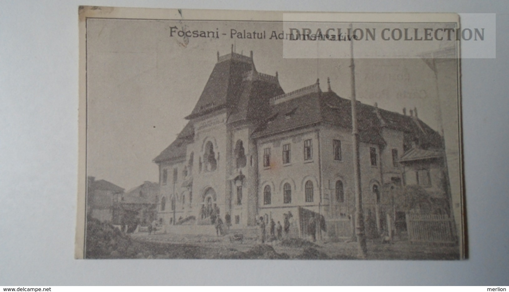 D165359 Romania    Romania Focsani Palatul Administrativ - Feldpost -Tábori Posta M. Kir. Honvéd Gylaogezred WWI PU 1914 - Rumania