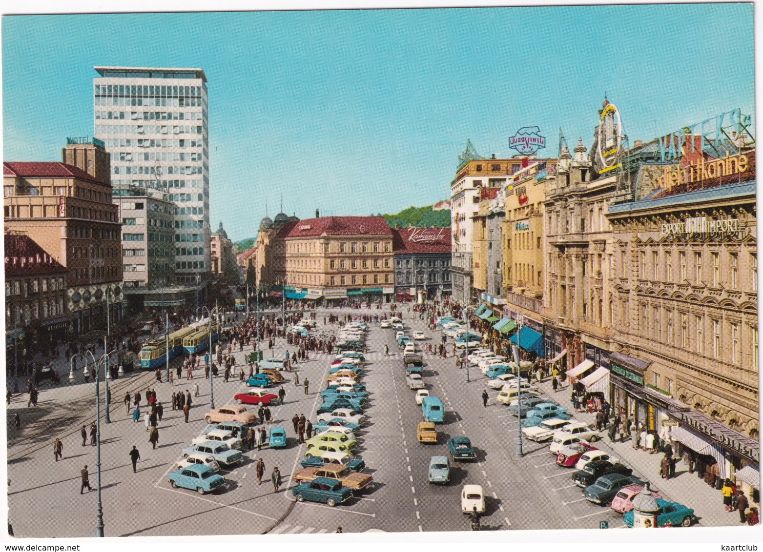 Zagreb: FORD 15M P1, ANGLIA, CHEVROLET IMPALA, OPEL OLYMPIA REKORD, MG ROADSTER, PONTIAC CATALINA '59, DKW JUNIOR, TRAM - Toerisme