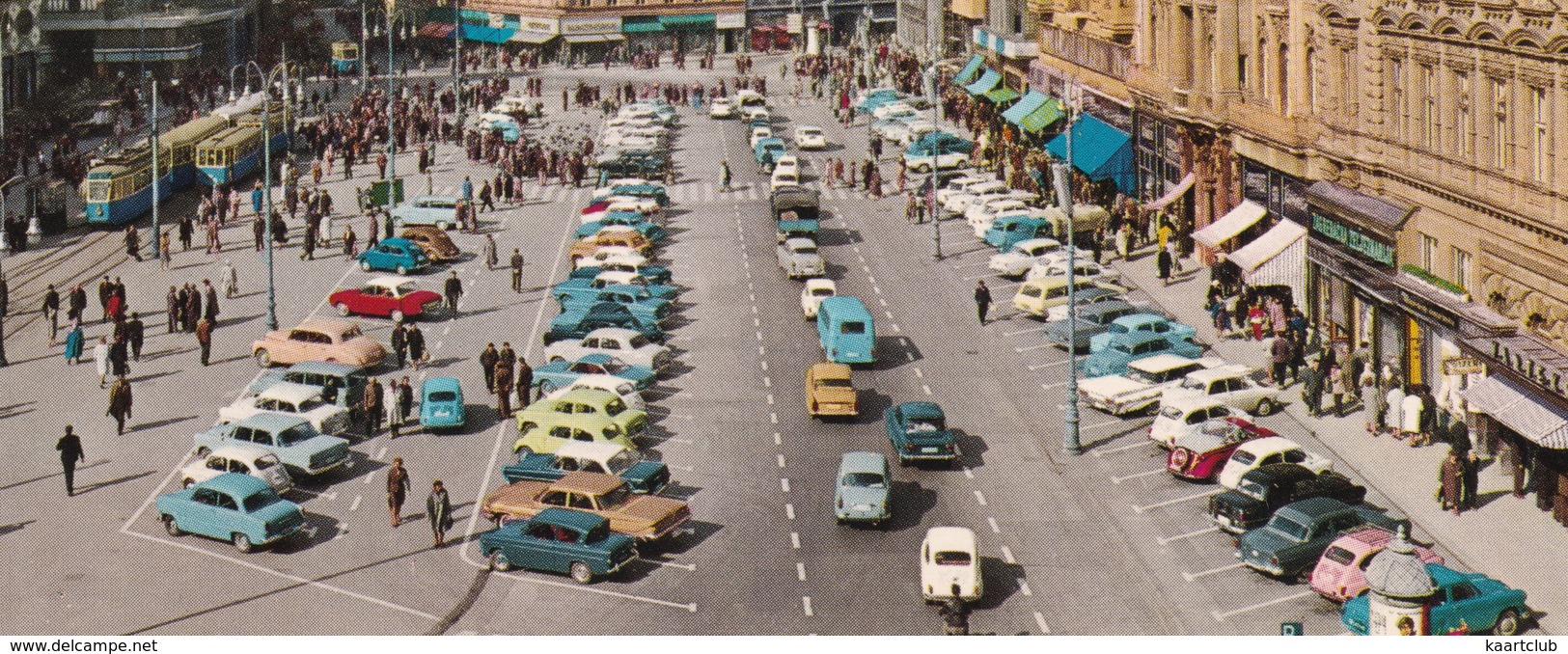 Zagreb: FORD 15M P1, ANGLIA, CHEVROLET IMPALA, OPEL OLYMPIA REKORD, MG ROADSTER, PONTIAC CATALINA '59, DKW JUNIOR, TRAM - Toerisme