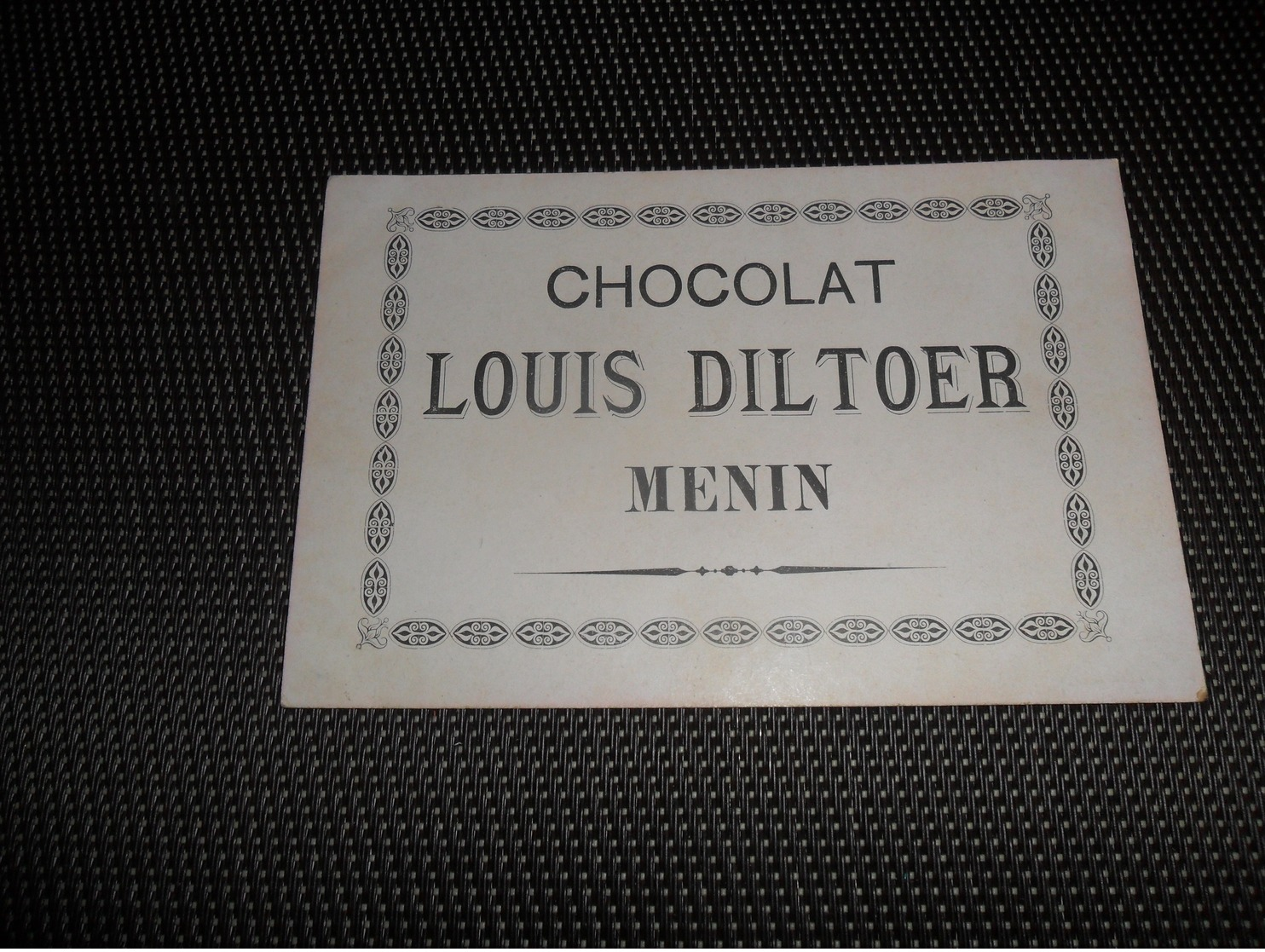 Chromo ( 7233 )  Chocolade   Chocolat Louis Diltoer  MENIN   Meenen  Menen -  Chats  Chat  Katten  Kat - Other & Unclassified