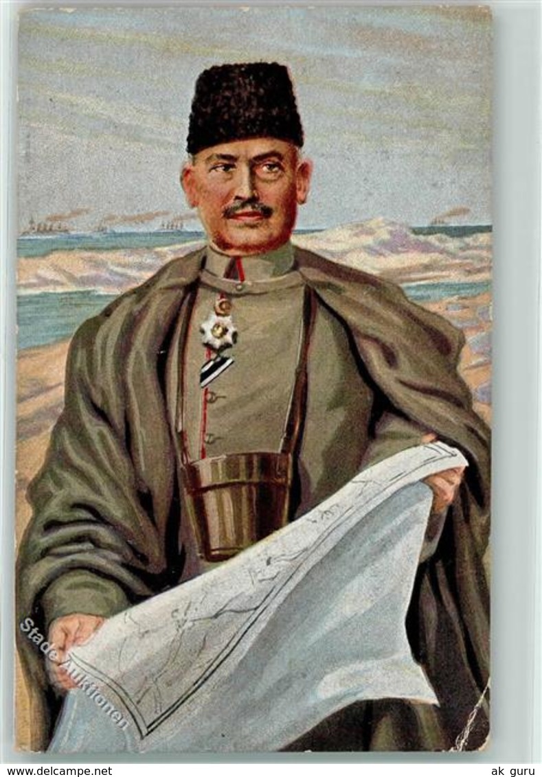 39188922 - Generalfeldmarschall Otto Liman Von Sanders  Landkarte Orden - Otros & Sin Clasificación