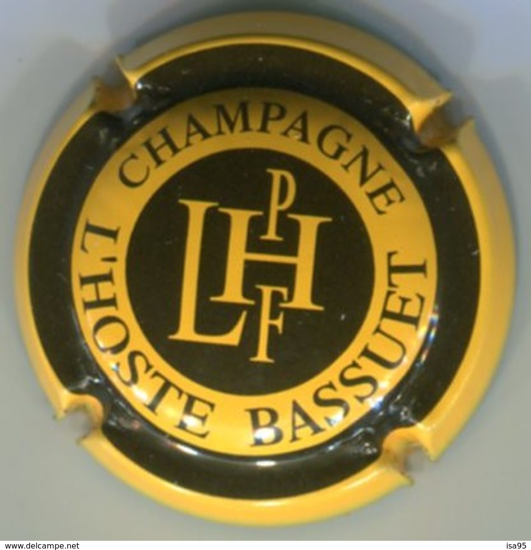 CAPSULE-CHAMPAGNE L'HOSTE N°13 Jaune & Noir - Lanson