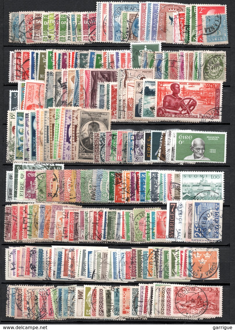 MONDE ENTIER Sauf France : Ensemble De Près De 3 300 Timbres Différents - Lots & Kiloware (mixtures) - Min. 1000 Stamps