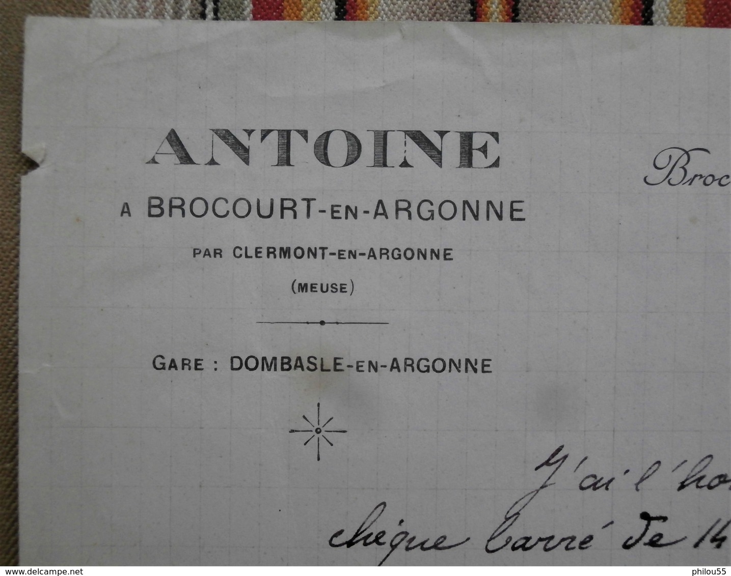 RARE 55 BROCOURT EN ARGONNE  ANTOINE - 1900 – 1949