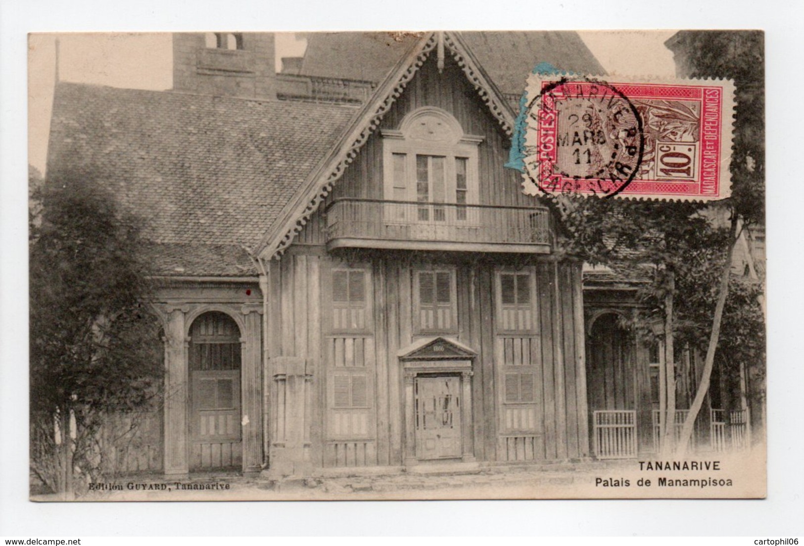 - CPA TANANARIVE (Madagascar) - Palais De Manampisoa 1911 - Edition GUYARD - - Madagascar