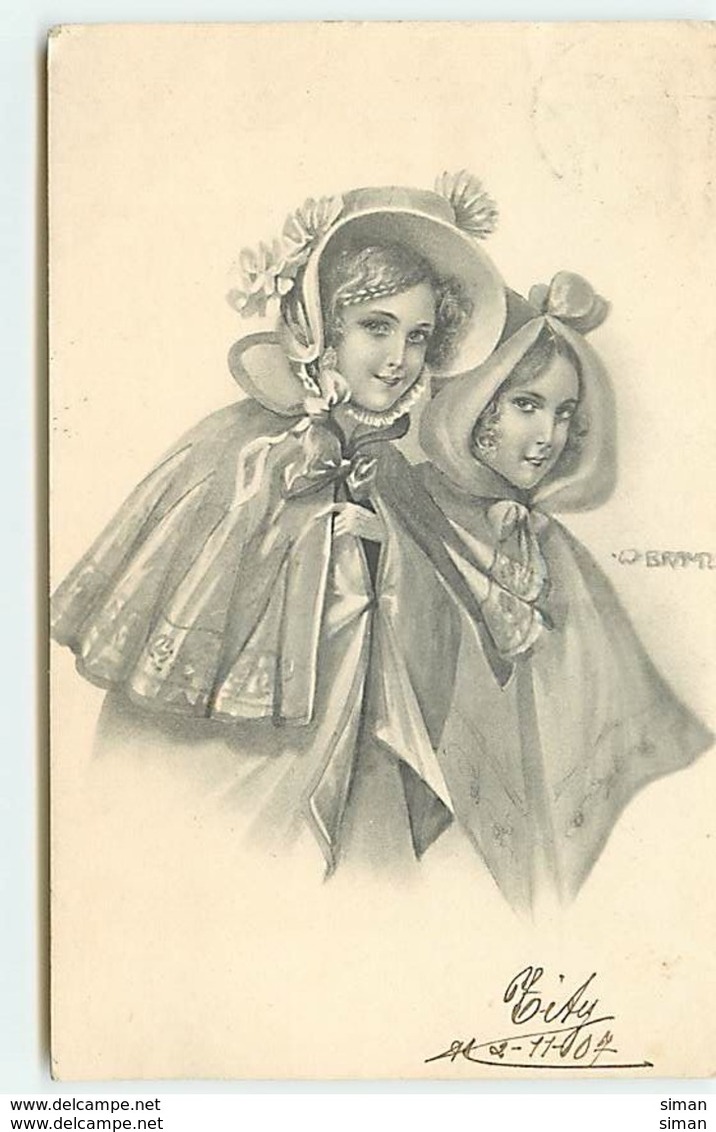 N°10765 - Carte Illustrateur - W. Braun - Couple De Femmes N°5 - Braun, W.