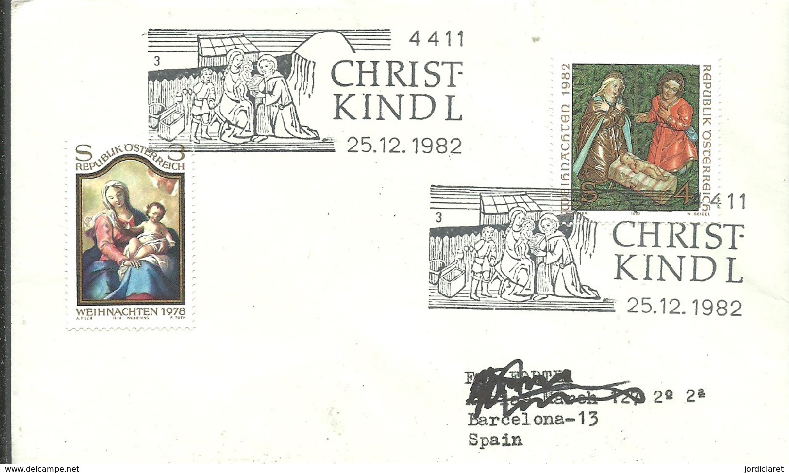 CHRISTKINOL 1982 - Cartas & Documentos