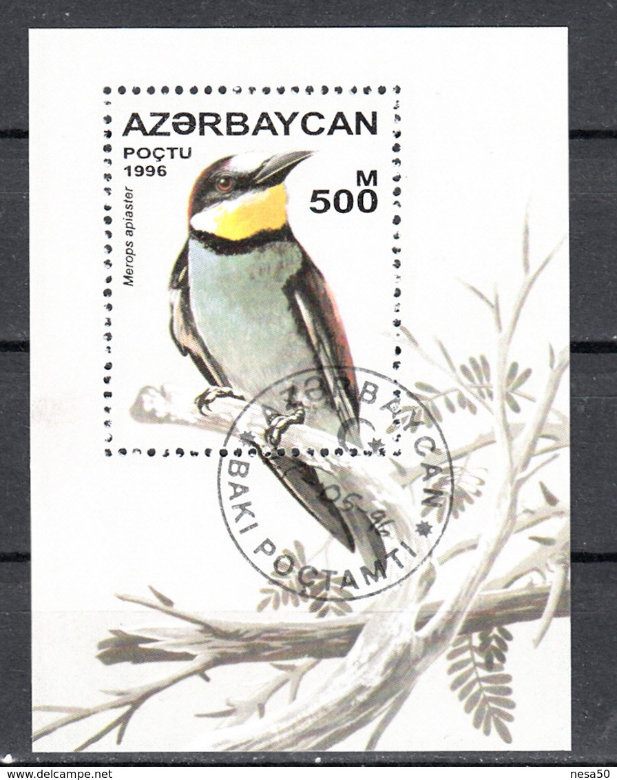 Azerbeidzjan 1986 Mi Nr Blok 23, Vogel , Bird, Bijeneter, Bee-eater - Azerbeidzjan