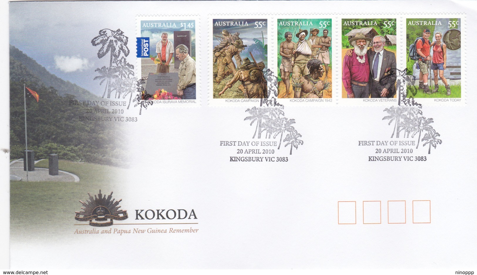 Australia 2010 Kokoda FDC - FDC