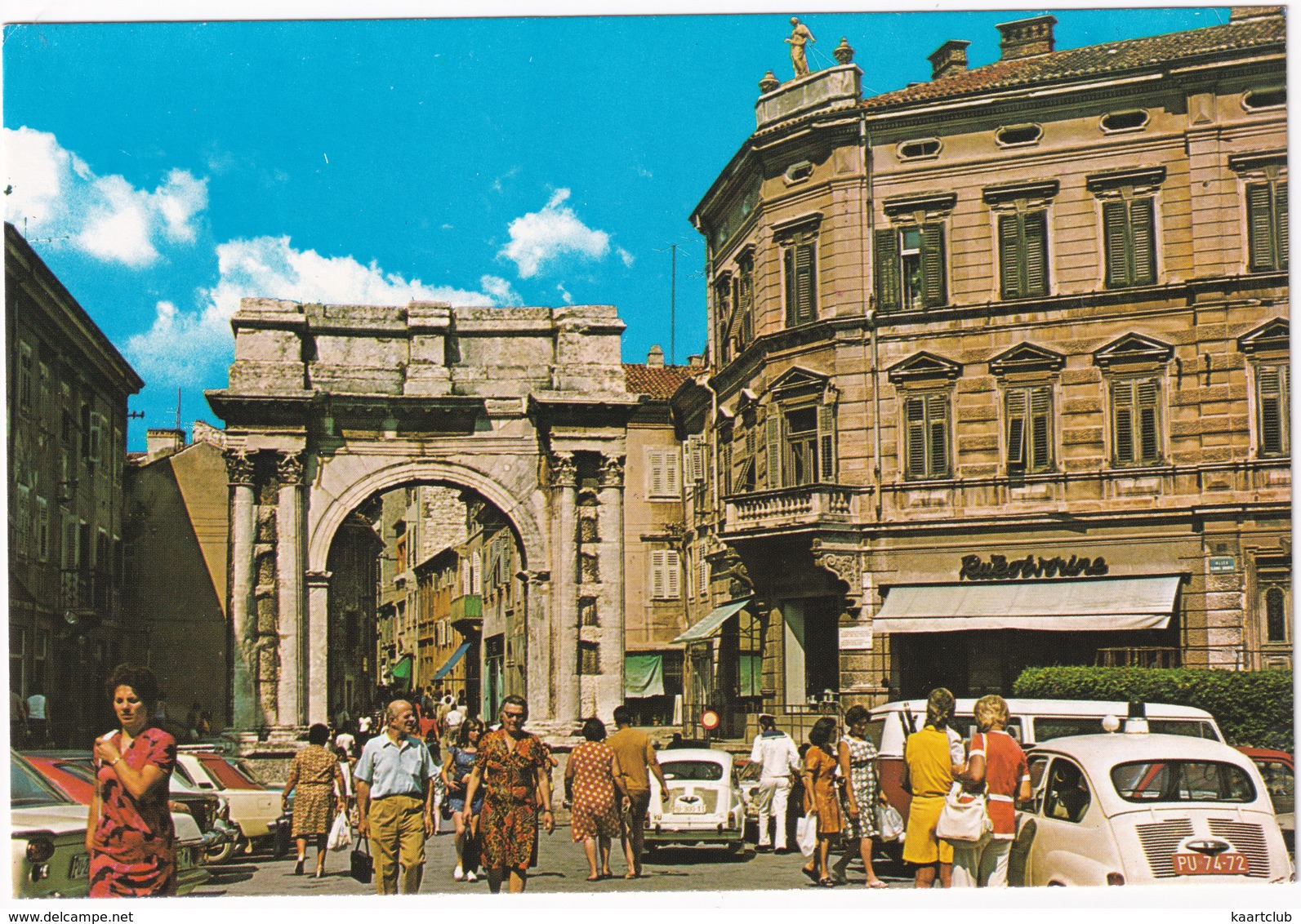 Pula: ZASTAVA 600, VW T1B BUS -  Sergius Gate, Golden Arch - (YU.) - Toerisme