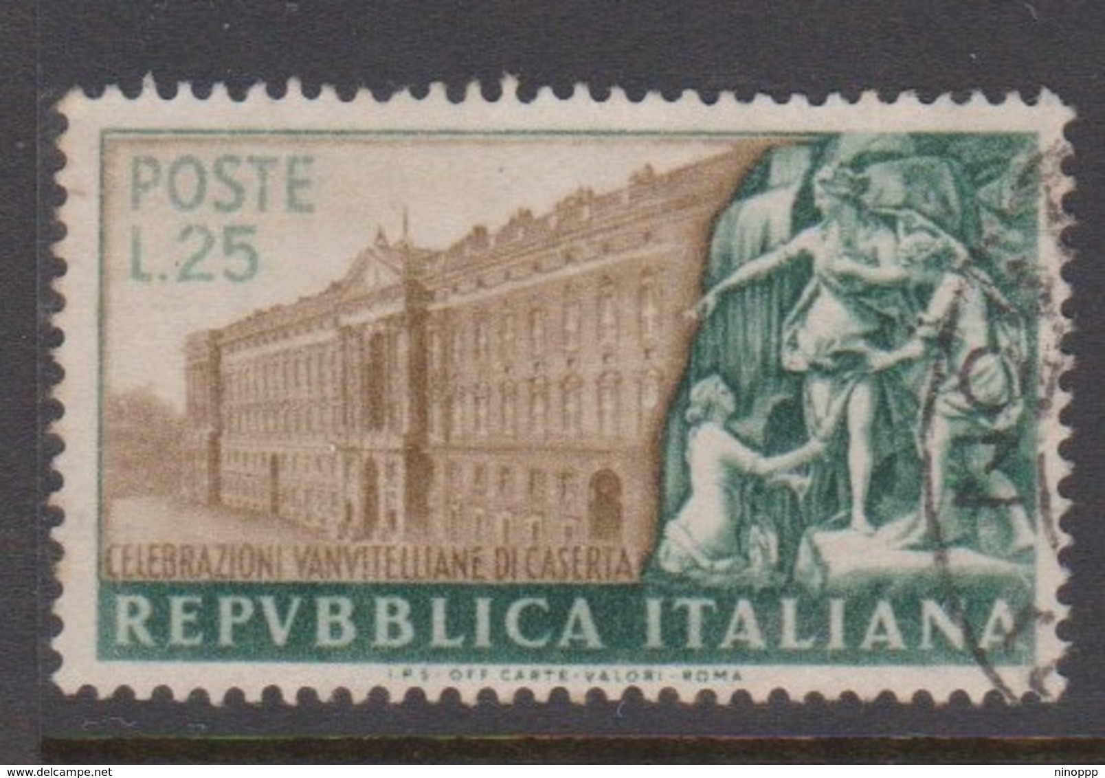 Italy Republic S 683 1952 Luigi Vanvitelli,used - 1946-60: Used