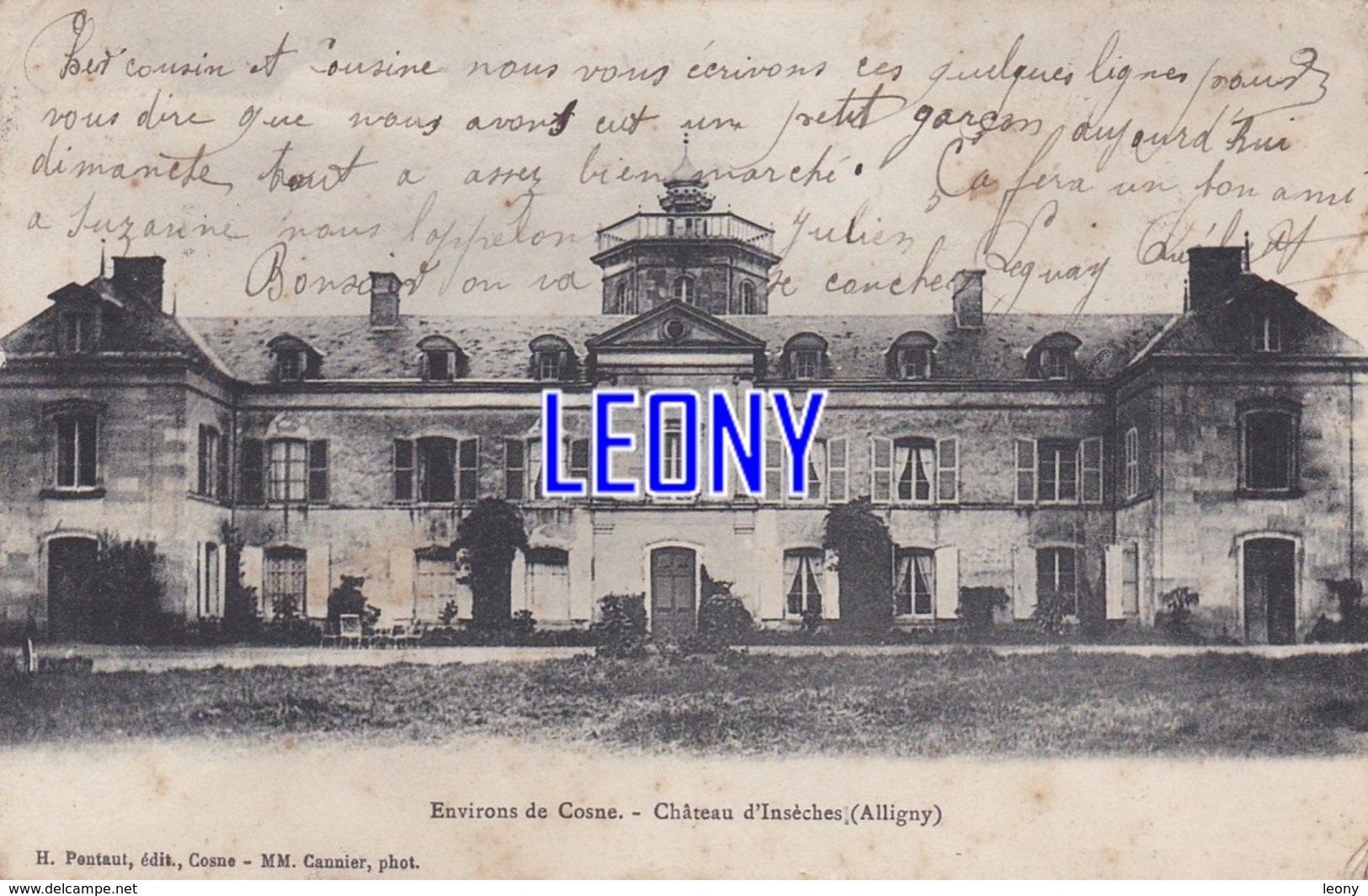 CPA  D' ALLIGNY  (58) -  CHATEAU D' INSECHES - Autres & Non Classés