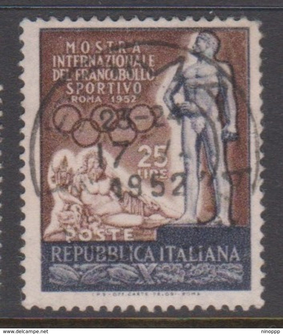 Italy Republic S 684 1952 First International Exhibitiopn Of Sport Stamps,used - 1946-60: Used