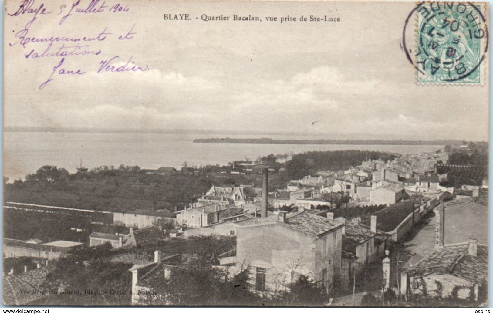 33 - BLAYE --  Quartier Bacalan, Vue Prise De Ste Lucie - Blaye