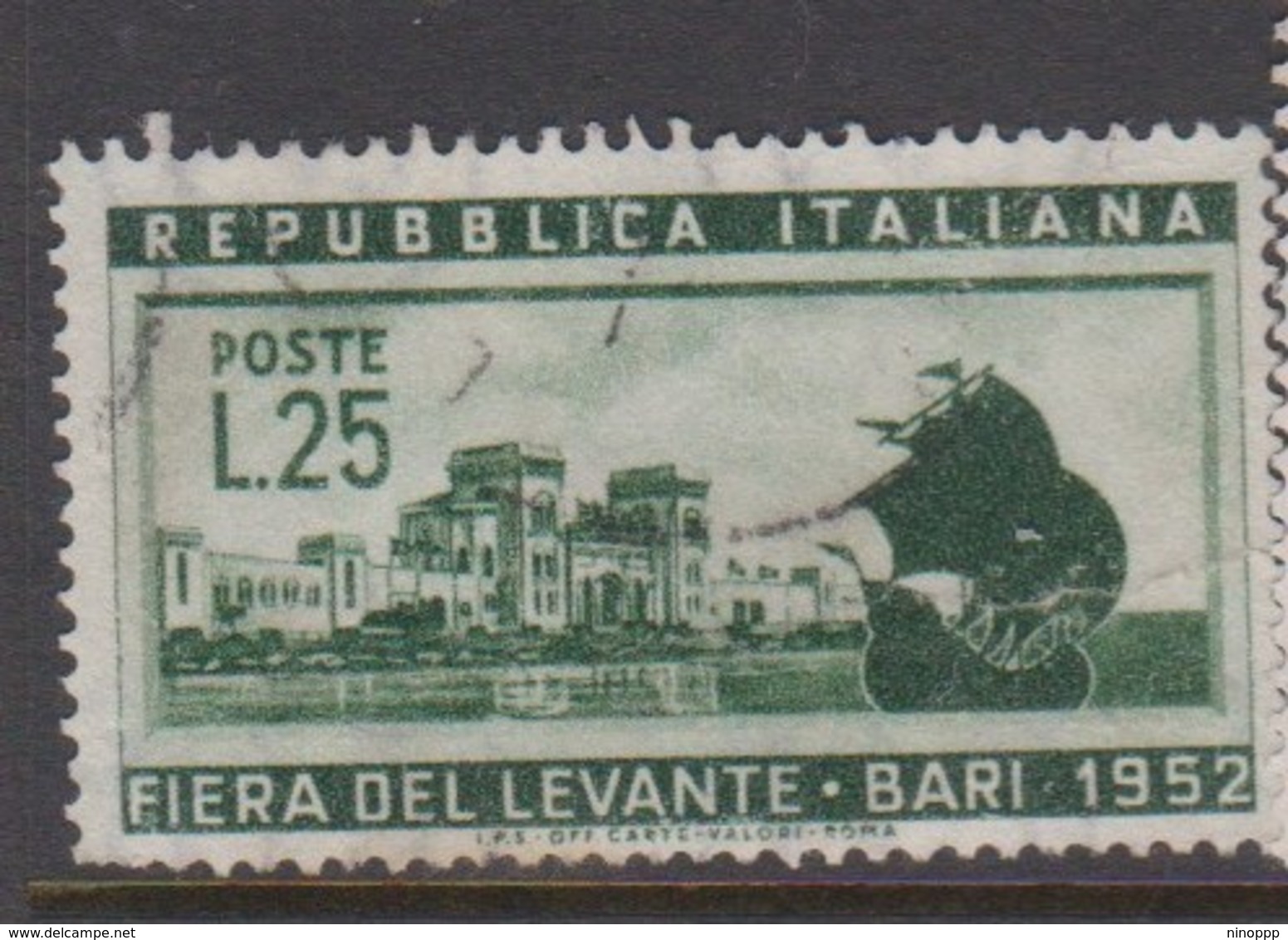 Italy Republic S 695 1952 Bari Fair,mint ,used - 1946-60: Used